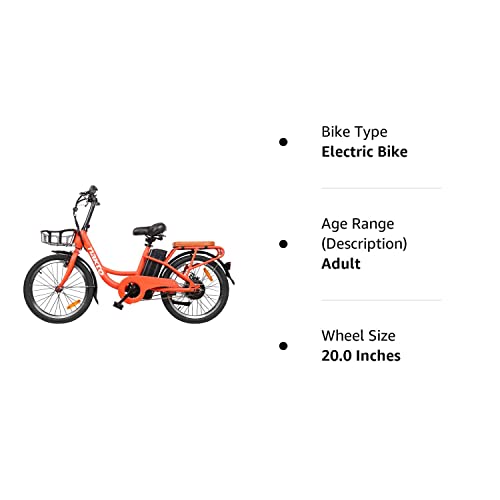 Nakto 20 inch City Electric Bicycle and Assisted Bicycle for Woman