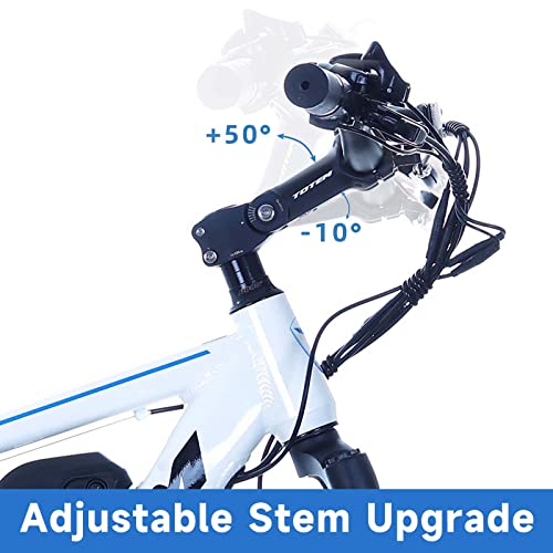 Totem Electric Bike for Adults 26”, Electric Mountain Bicycle 350W Motor, 20MPH Victor 2.0 with 36V 10.4Ah Removable Battery