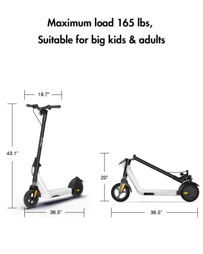 OKAI ES50B Electric Scooter - 12.4 Miles Range & 15.5 MPH - Lightweight and Foldable