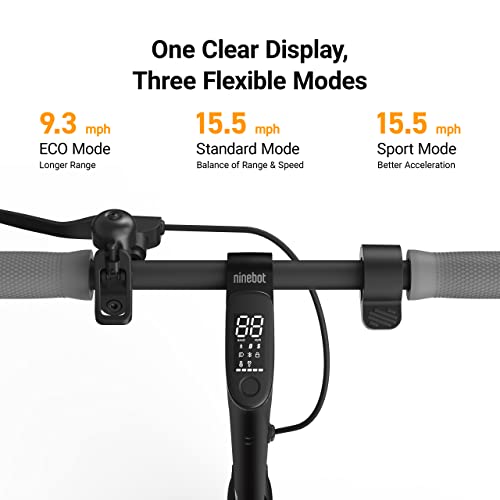 Segway Ninebot D18W Electric KickScooter- 250W Motor, 11.2 Miles Range & 15.5MPH