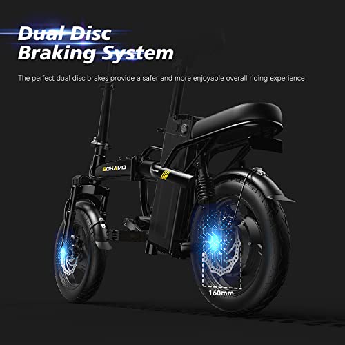 Electric Bike, Foldable Electric Bicycles for Women, Teens, Men