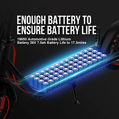 Electric Scooter 450W Powerful Motor,19mph Speed and 8.5” Honeycomb Solid Tires