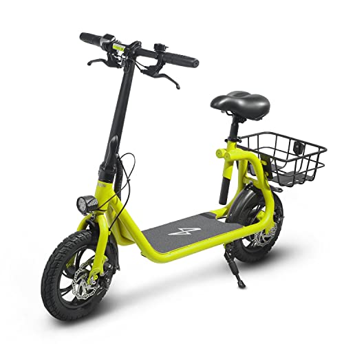 Phantomgogo Commuter R1 - Electric Scooter for Adults - Foldable Scooter with Seat
