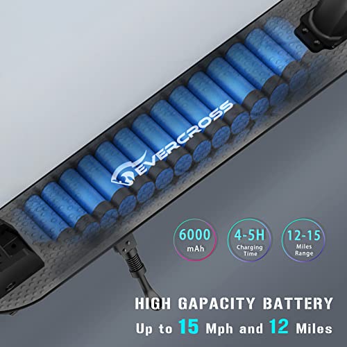 EVERCROSS Electric Scooter-8 inch Tires, Adult Folding Electric Scooter, Max Speed 15MPH