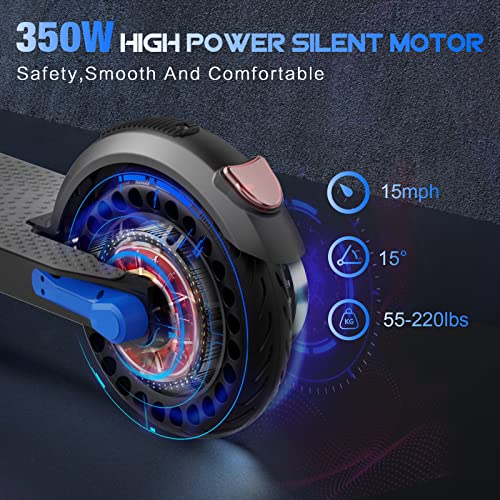 EVERCROSS Electric Scooter-8 inch Tires, Adult Folding Electric Scooter, Max Speed 15MPH