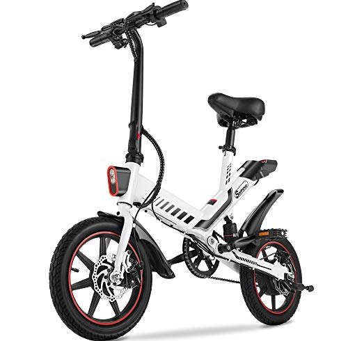 Sailnovo Electric Bike, Electric Bicycle with Upgraded 18.5mph Electric Bikes for Adults