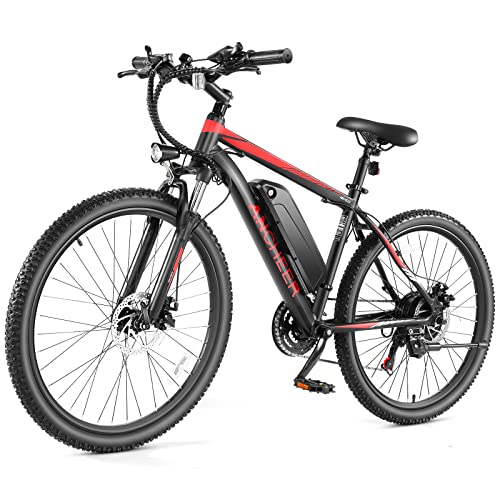 ANCHEER Electric Bike Electric Mountain Bike 500W 26'' Commuter Ebike