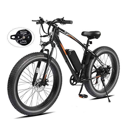PEXMOR Electric Bike for Adults, 26" Fat Tire Ebike Electric Bicycle for Adults