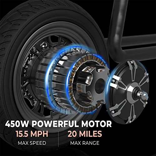 Phantomgogo Commuter R1 - Electric Scooter for Adults - Foldable Scooter with Seat