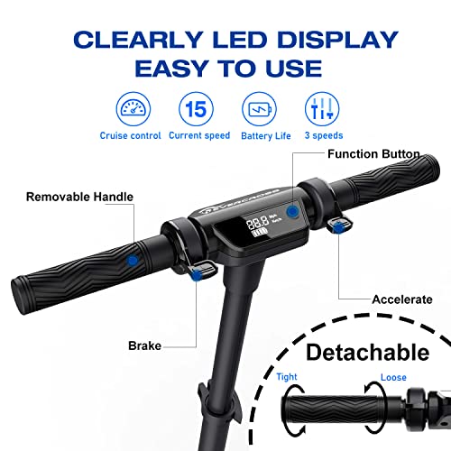 EVERCROSS Electric Scooter-8 inch Tires, Adult Folding Electric Scooter, Max Speed 15MPH