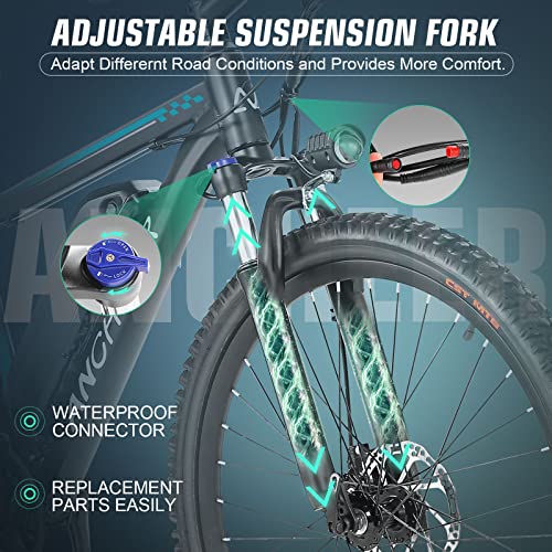 ANCHEER 500W Electric Bike 26'' Gladiator Electric Mountain Bike