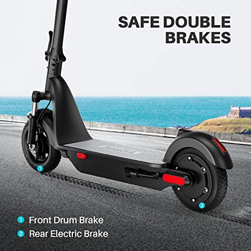 SmooSat MAX Folding Commuter Scooter for Adults, Electric, 500W Brushless Motor, Front Suspension