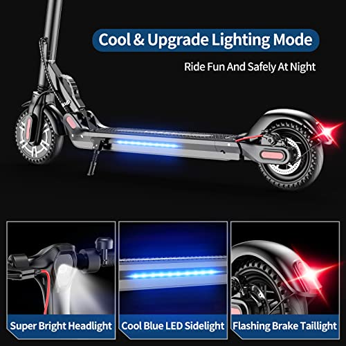 VOBETSCOOTER Electric Scooter,350W Motor,8.5" Solid Tires, 19 Miles Range