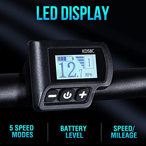 MICLON Electric Bike, Electric Bike for Adults 26'' E-Bikes 350W BAFANG Motor