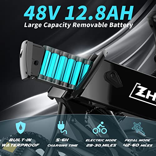 Auloor Electric Bike,750W for Adults, 20" Fat Tire, 30MPH Folding Electric Bike