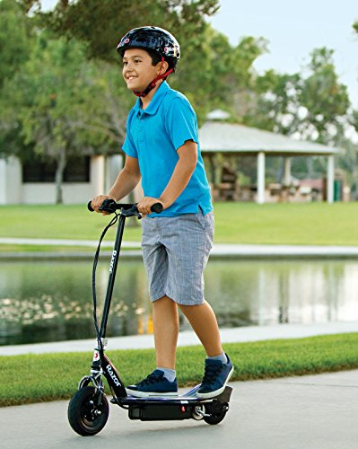 Razor E100 Glow Electric Scooter for Kids Age 8+, LED Light-Up Deck